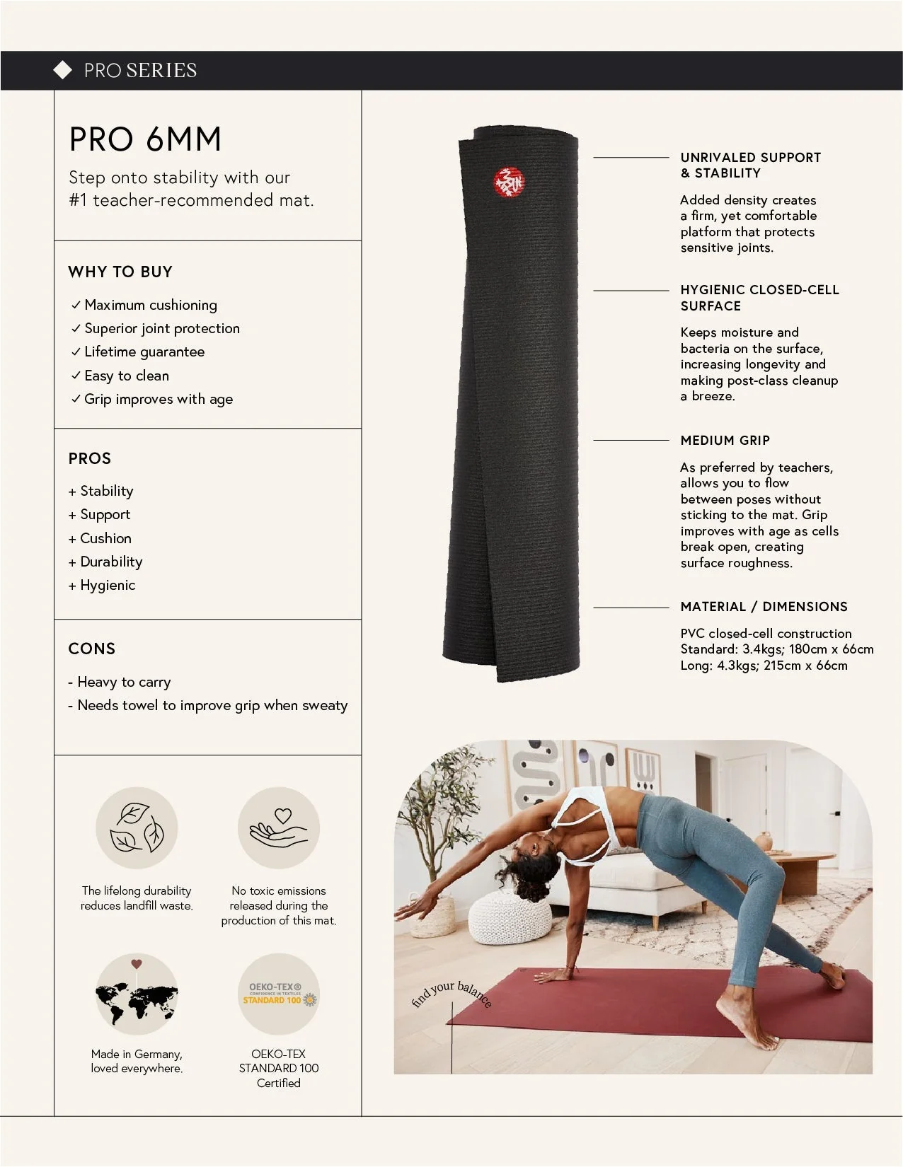 Almost Perfect PRO™ Yoga Mat - 6mm - Image 147