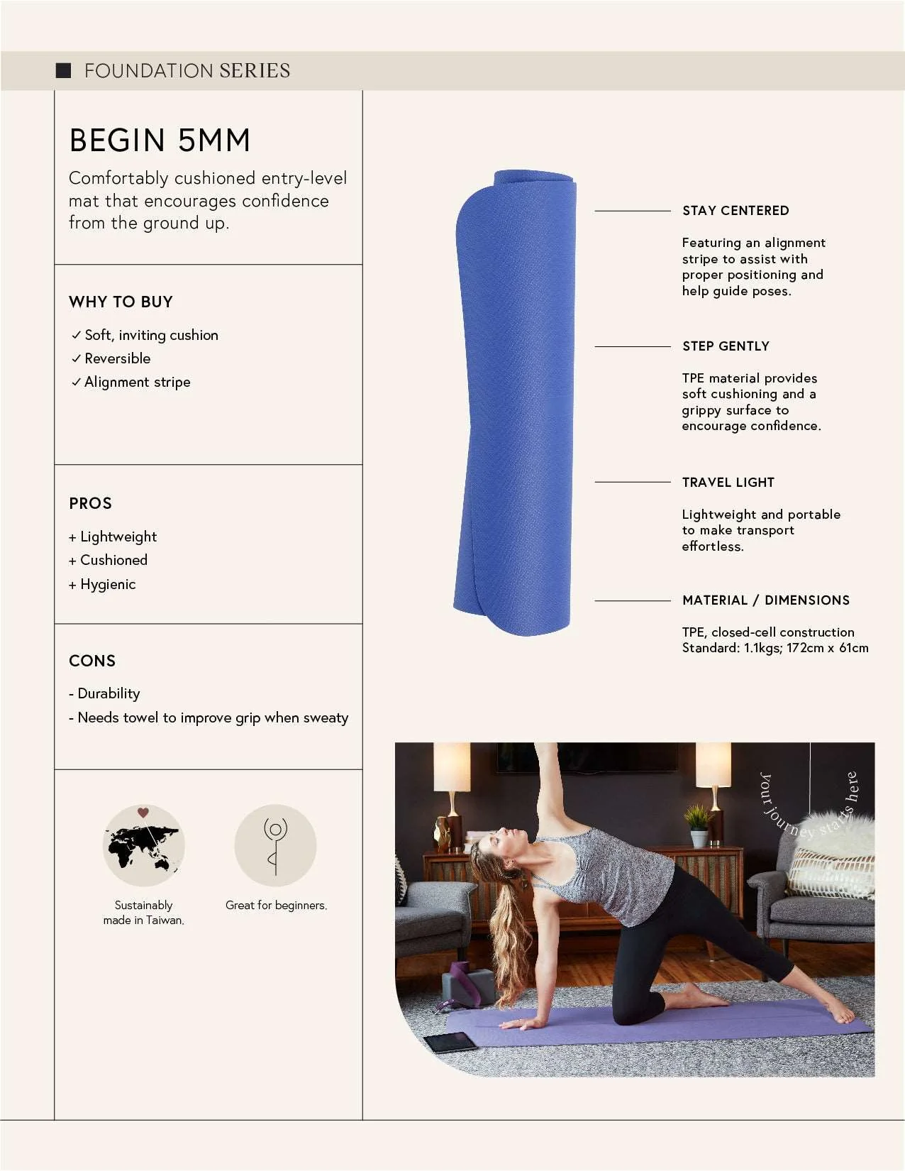 begin yoga mat 5mm - Image 23